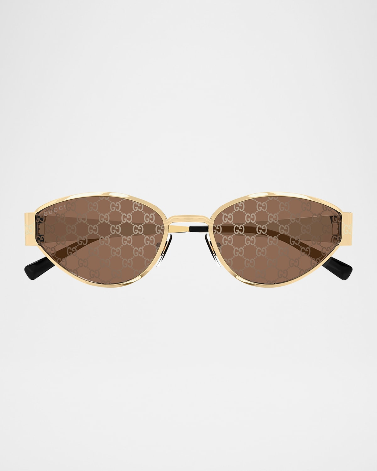 GG Metal Oval Sunglasses | Neiman Marcus