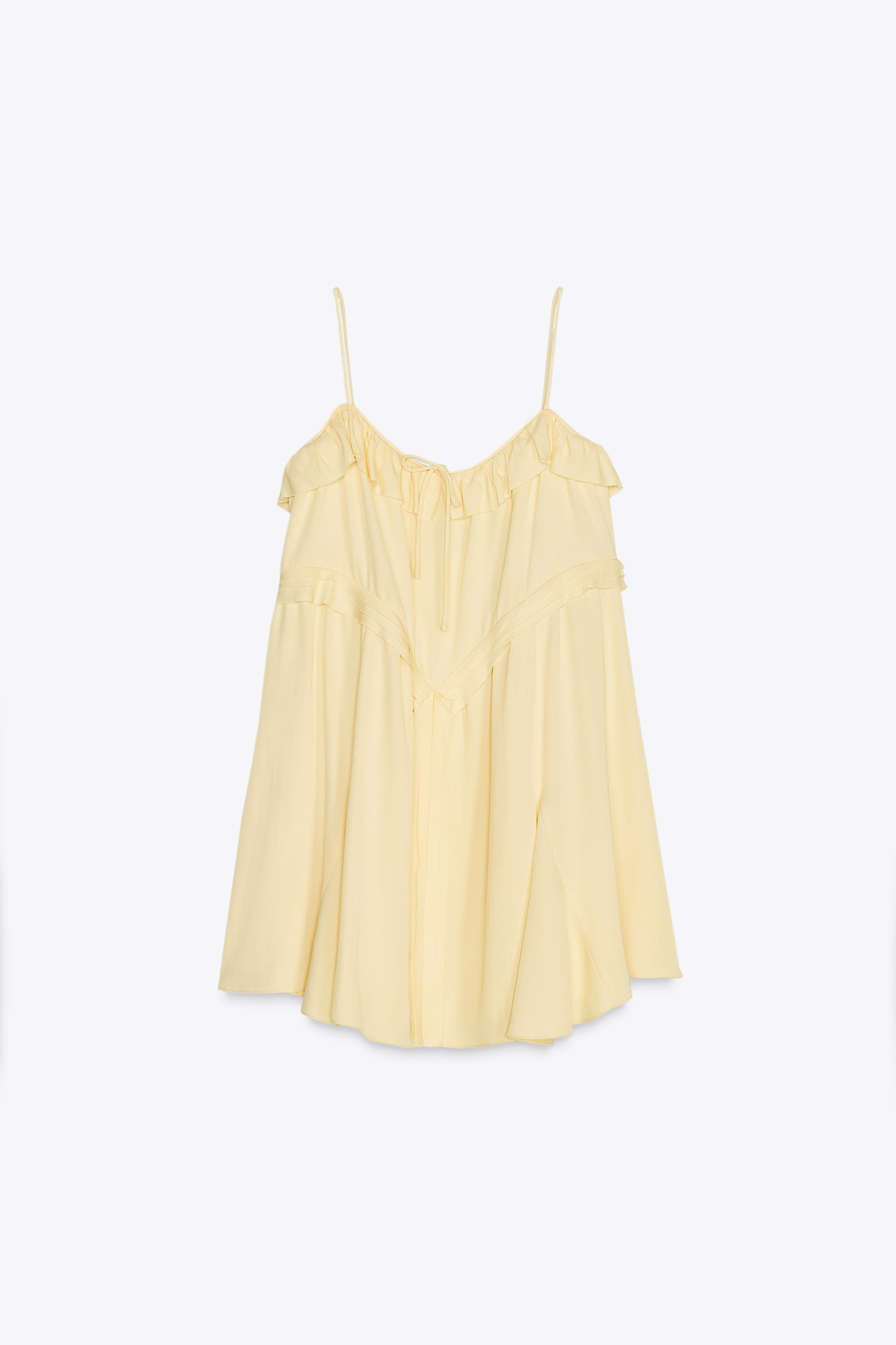 SHORT RUFFLE DRESS ZW COLLECTION | Zara US