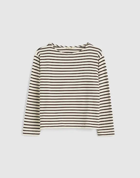Striped Boatneck Long-Sleeve Tee | Madewell