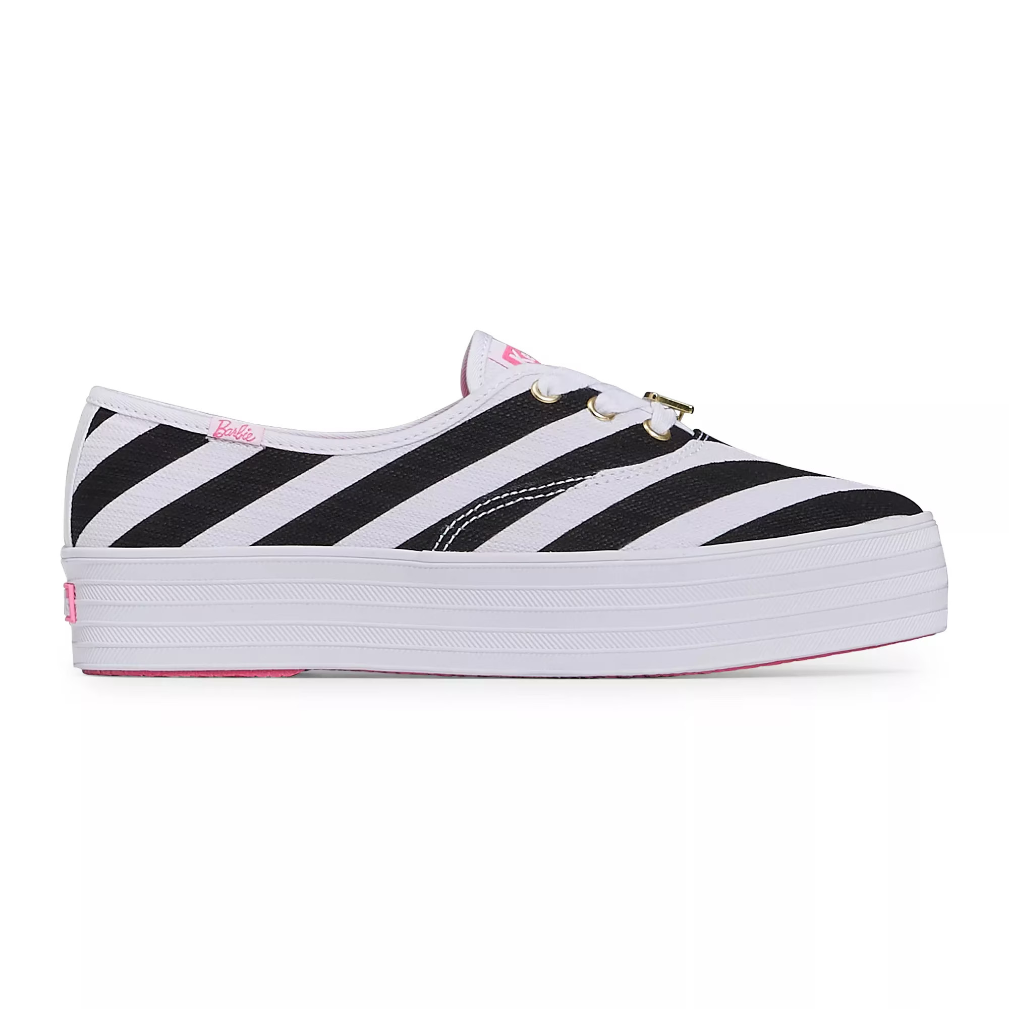 Keds x Barbie™️ Point Striped Canvas Lace Up | Keds US