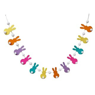 72" Multicolor Fabric Bunny Garland - Festive Easter Décor | Michaels Stores