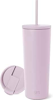 Simple Modern Insulated Tumbler with Lid and Straw | Iced Coffee Cup Reusable Stainless Steel Wat... | Amazon (US)
