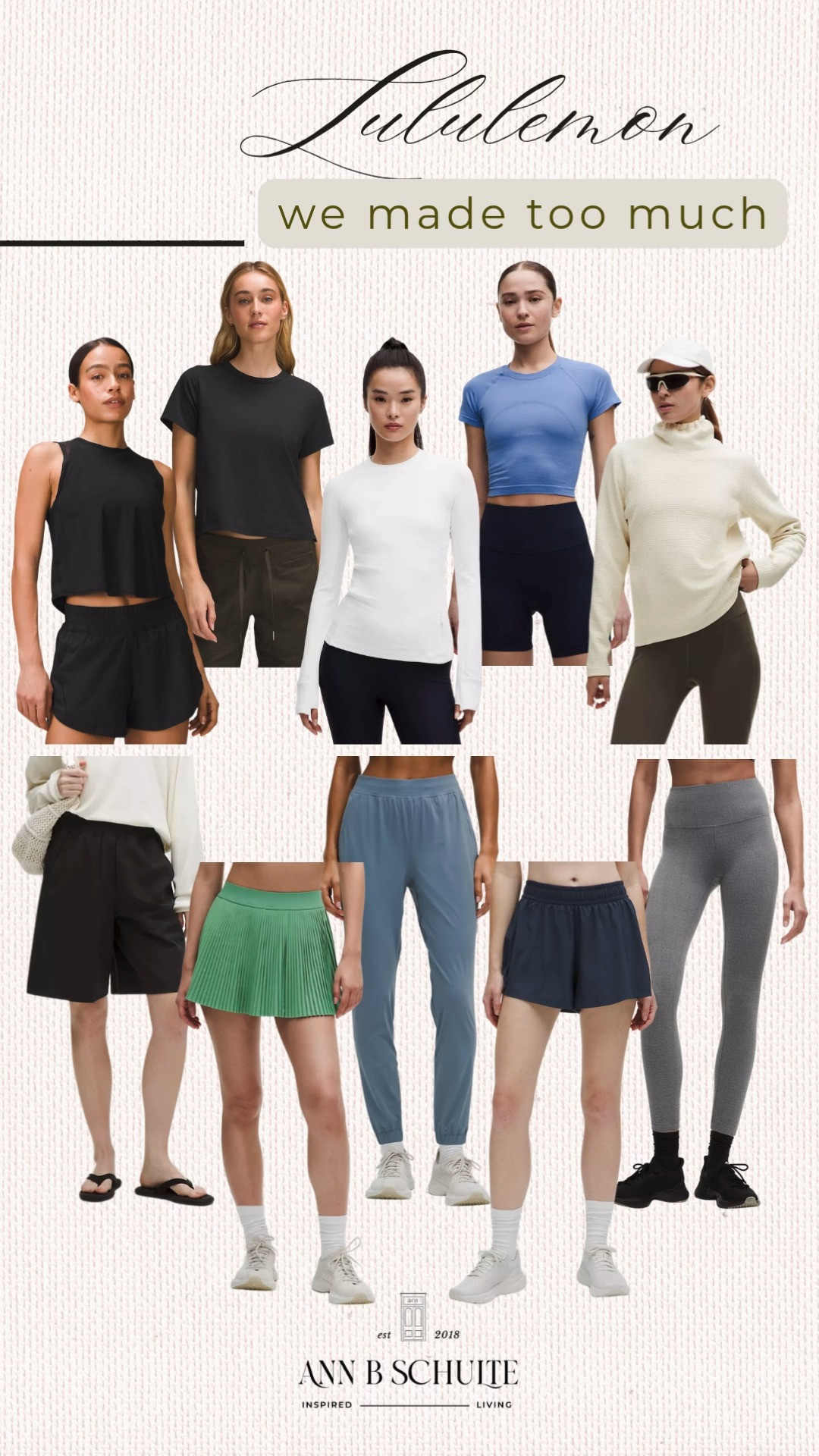 Lululemon We Made Too Much is the kind of treasure hunt that makes activewear feel extra fun. Budget-friendly bliss, but still cute. ✨🧘‍♀️🛍️
#Lululemon #WeMadeTooMuch #LuluSale #Activewear #Athleisure #WorkoutStyle #FitnessFashion #OOTDInspo #LTKStyle #SaleFinds 

 #LTKootd #LTKActive #LTKSaleAlert