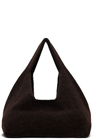 Brown Knit Baby Bindle Bag | SSENSE