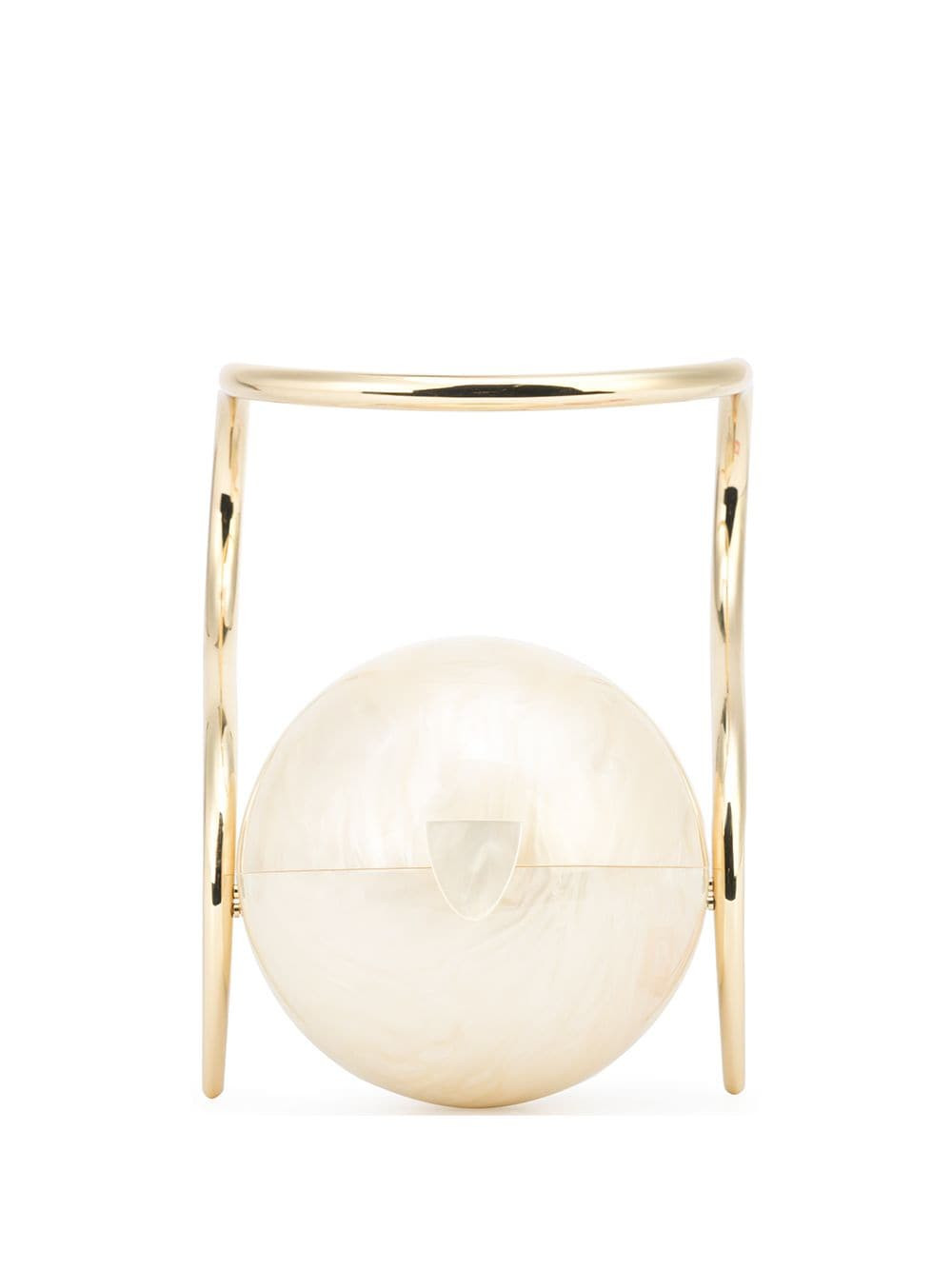Cult Gaia Pearl top-handle clutch bag - White | Farfetch Global
