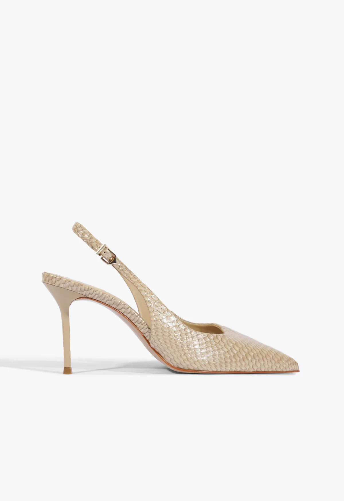 Paola Beige High Stiletto Heel Sandal | Schutz (US)