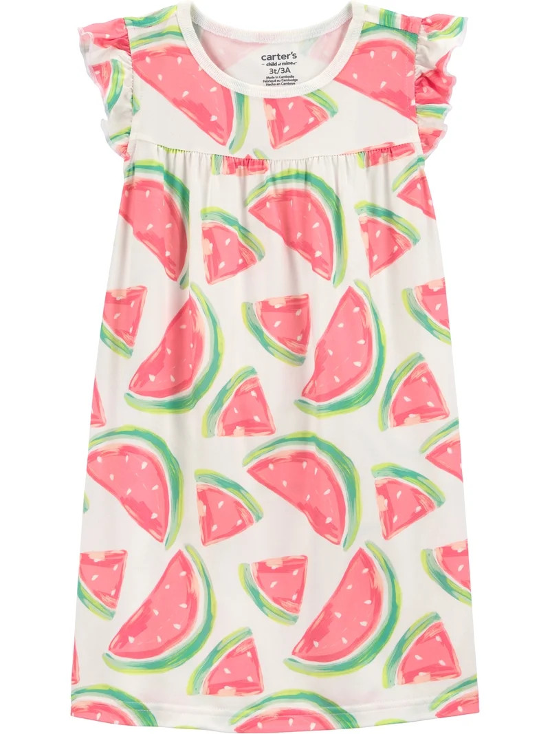 Carter's Child of Mine Toddler Girl Pajama Gown, Sizes 12M-5T | Walmart (US)