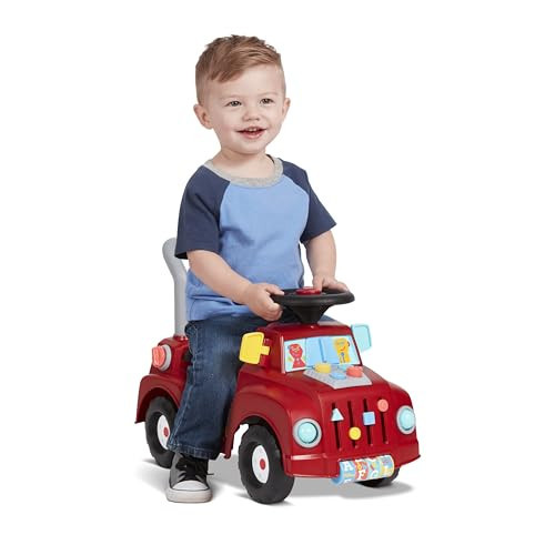 Radio Flyer Busy Buggy Ride On Toy Car with 17 Interactive Activities, Sit-to-Stand for Ages 1-3, Features Built-in Storage, Walk or Ride Options for Toddler Development and Play | Amazon (US)