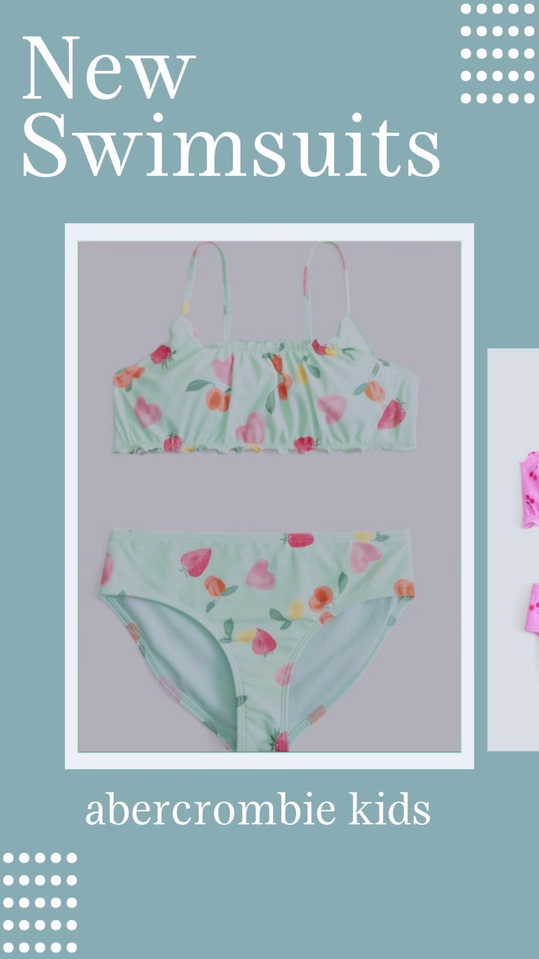 NEW spring collection of swimwear for girls! Buy one get one for 50% off! Abercrombie kids // swimsuit // bikini // one piece // summer // spring break // vacation 

#LTKdayinmylife #LTKKids #LTKSaleAlert