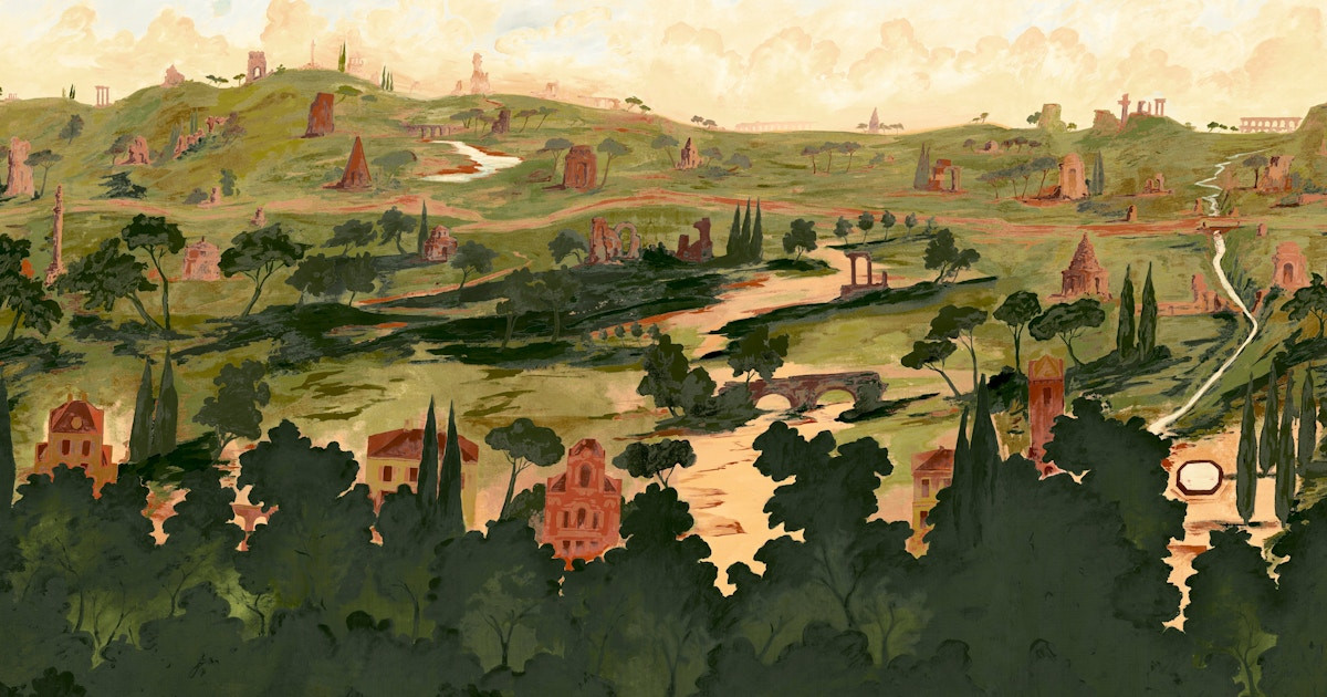 Daylight Wallcoverings | APPIAN WAY PANEL SET | Backdrop