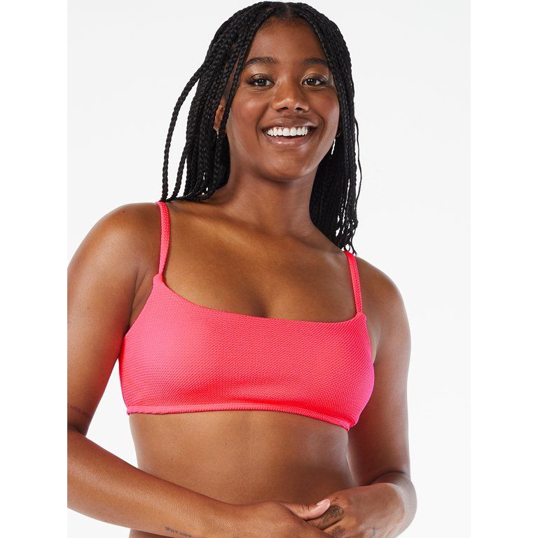 Love & Sports Women's Coral Freeze Scrunchy Cami Bikini Top, Sizes XS-XXL - Walmart.com | Walmart (US)