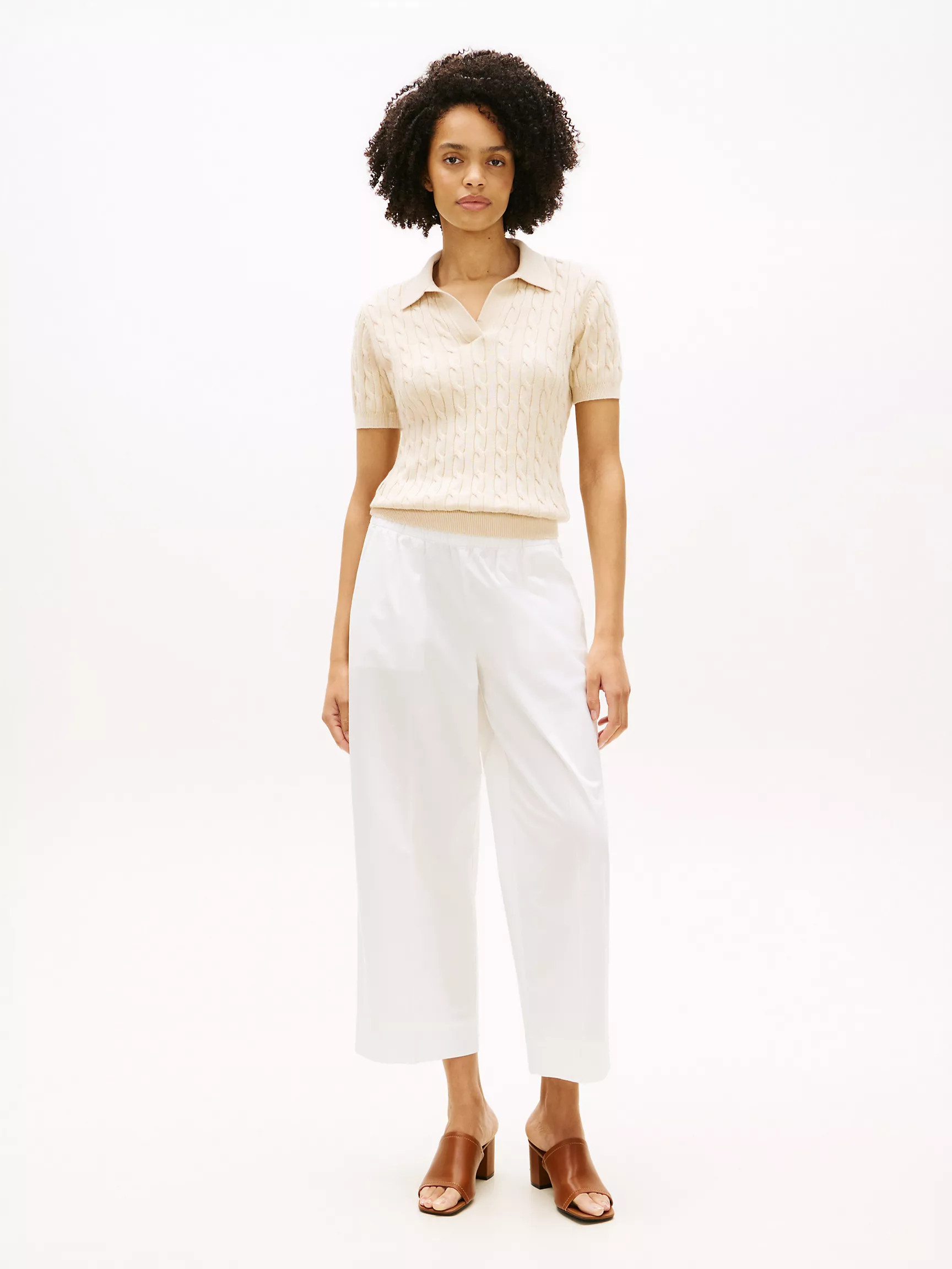 Pull-On Wide-Leg Ankle Pant | Tommy Hilfiger | Tommy Hilfiger (US)