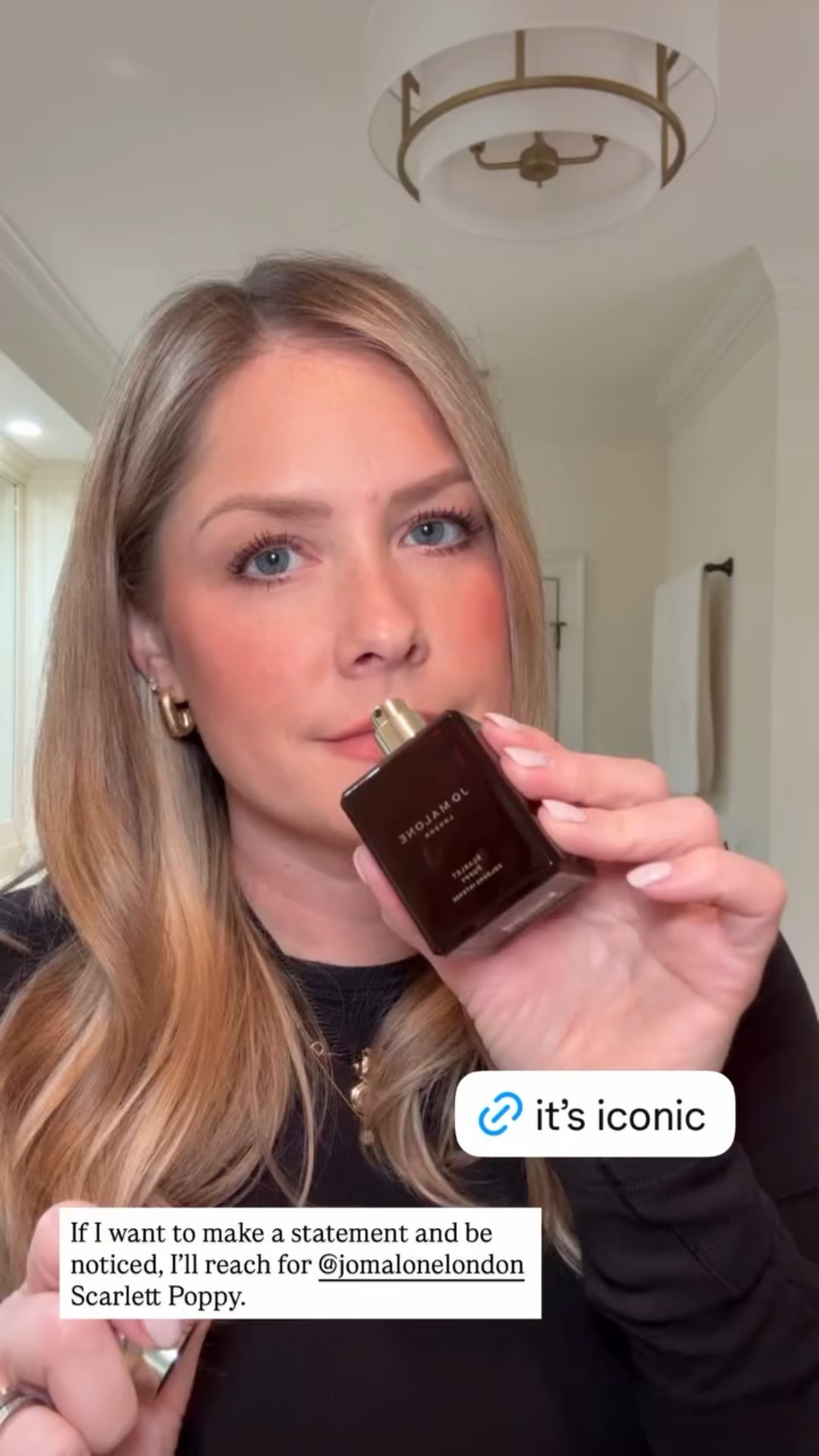 If I want to make a statement and be noticed, I’ll reach for @jomalonelondon Scarlett Poppy.