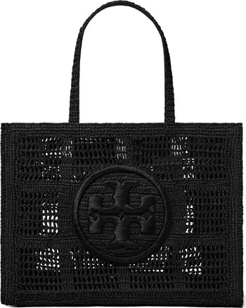 Ella Large Hand Crocheted Tote Black Bag Black Tote Bag Black Straw Bag Bags 2024 | Nordstrom