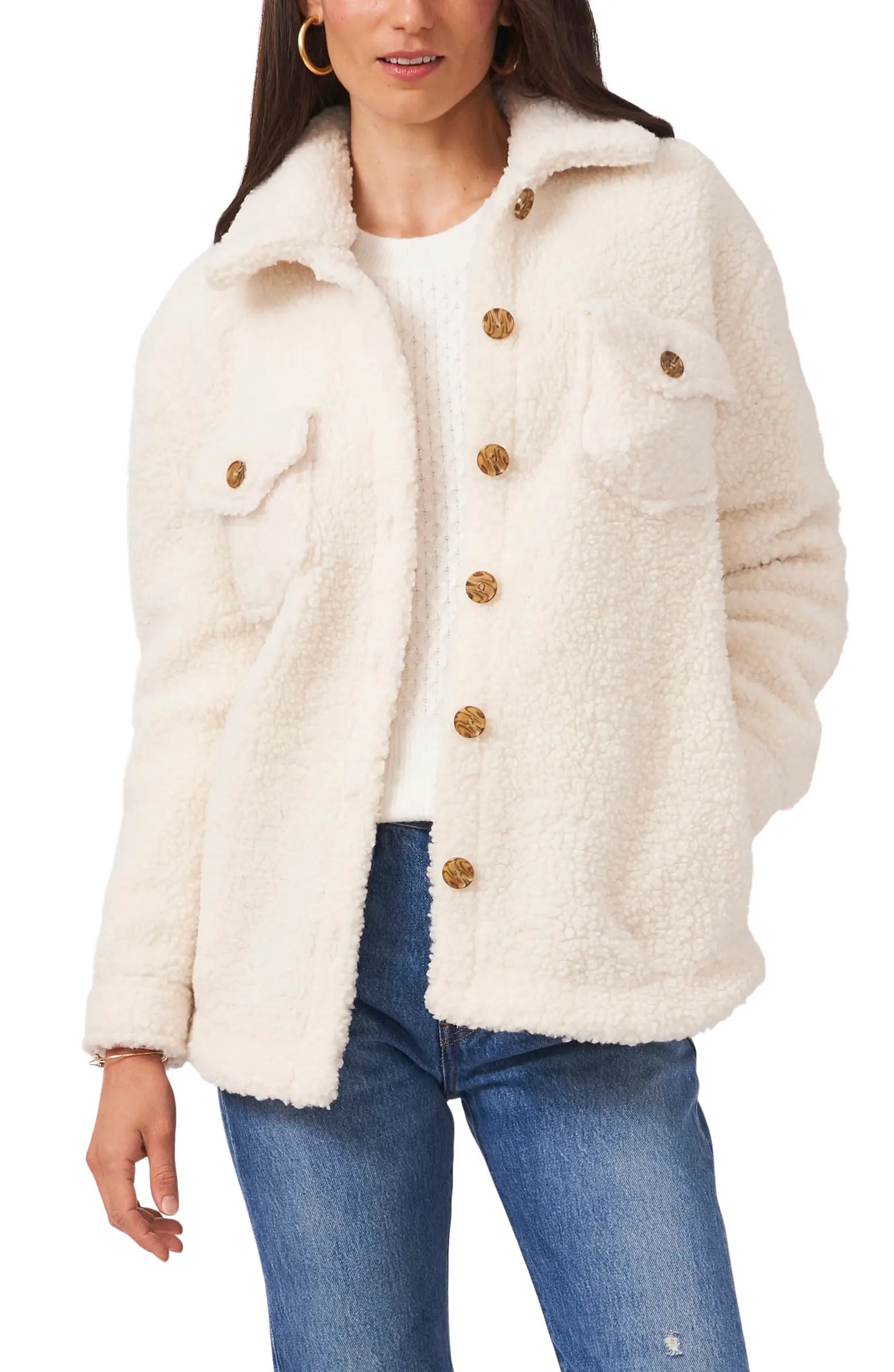 1.STATE Faux Shearling Shirt Jacket | Nordstrom | Nordstrom