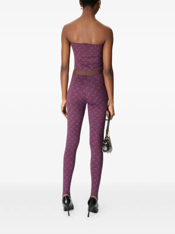 moon-print jersey leggings | Farfetch Global