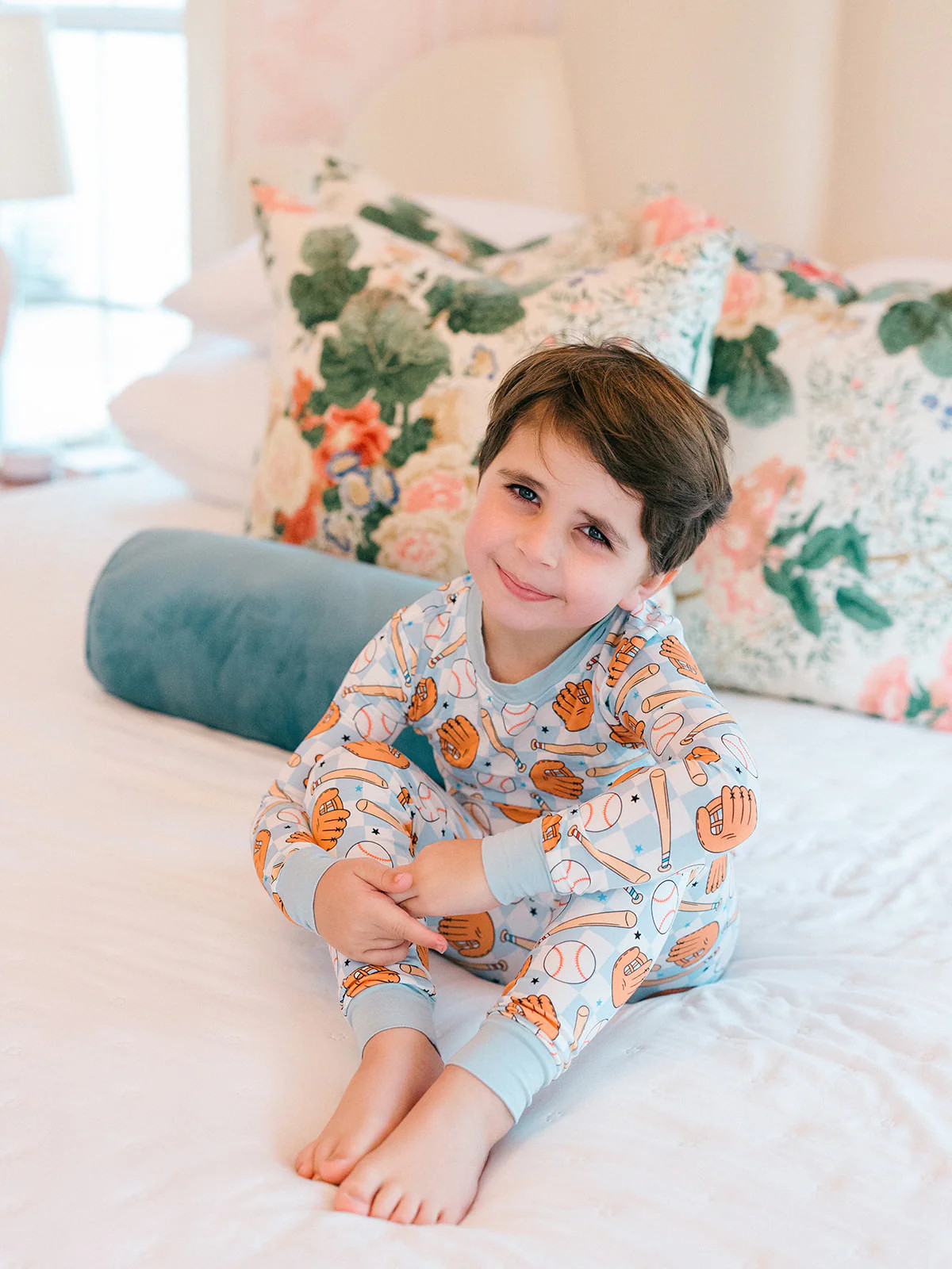 Home Run Bamboo PJ Set | Poppy Kids Co
