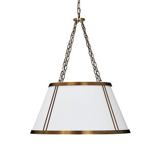 Camille Hanging Shade 6-Light Chandelier with White Shade | Ballard Designs, Inc.