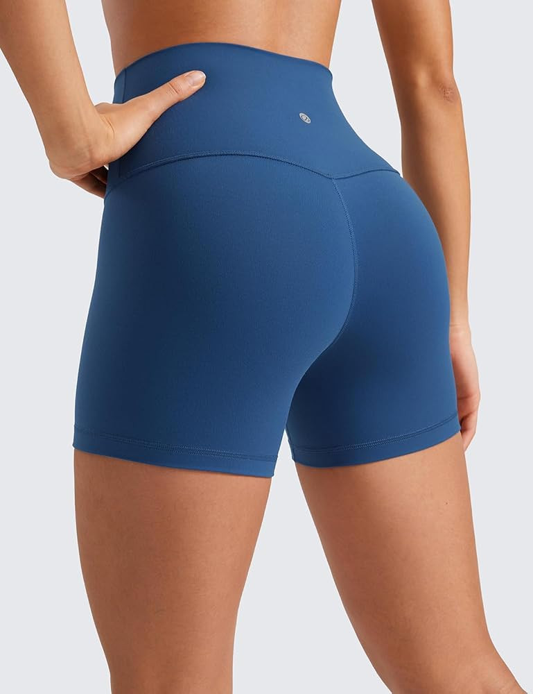 CRZ YOGA Butterluxe Biker Shorts 4'' - High Waisted Booty Workout Volleyball Yoga Womens Spandex | Amazon (US)