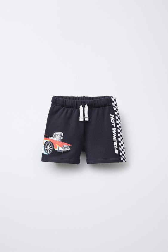 HOT WHEELS™ MATTEL PRINTED FLEECE SHORTS | Zara US