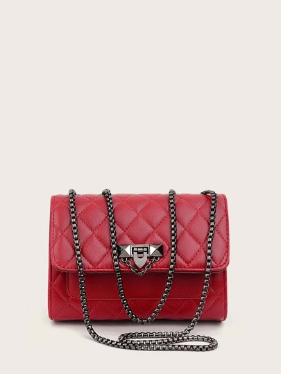 Quilted Flap Chain Bag | SHEIN
