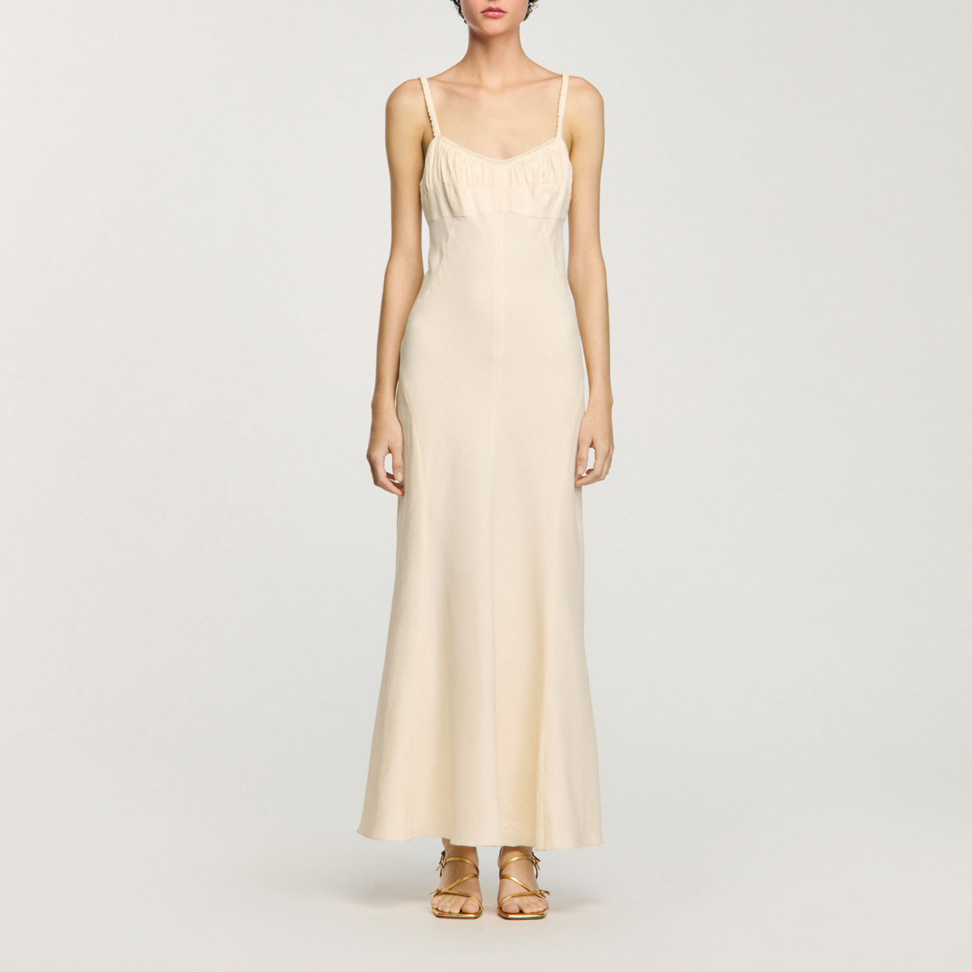 Maxi dress with straps | Sandro US | Sandro-Paris US