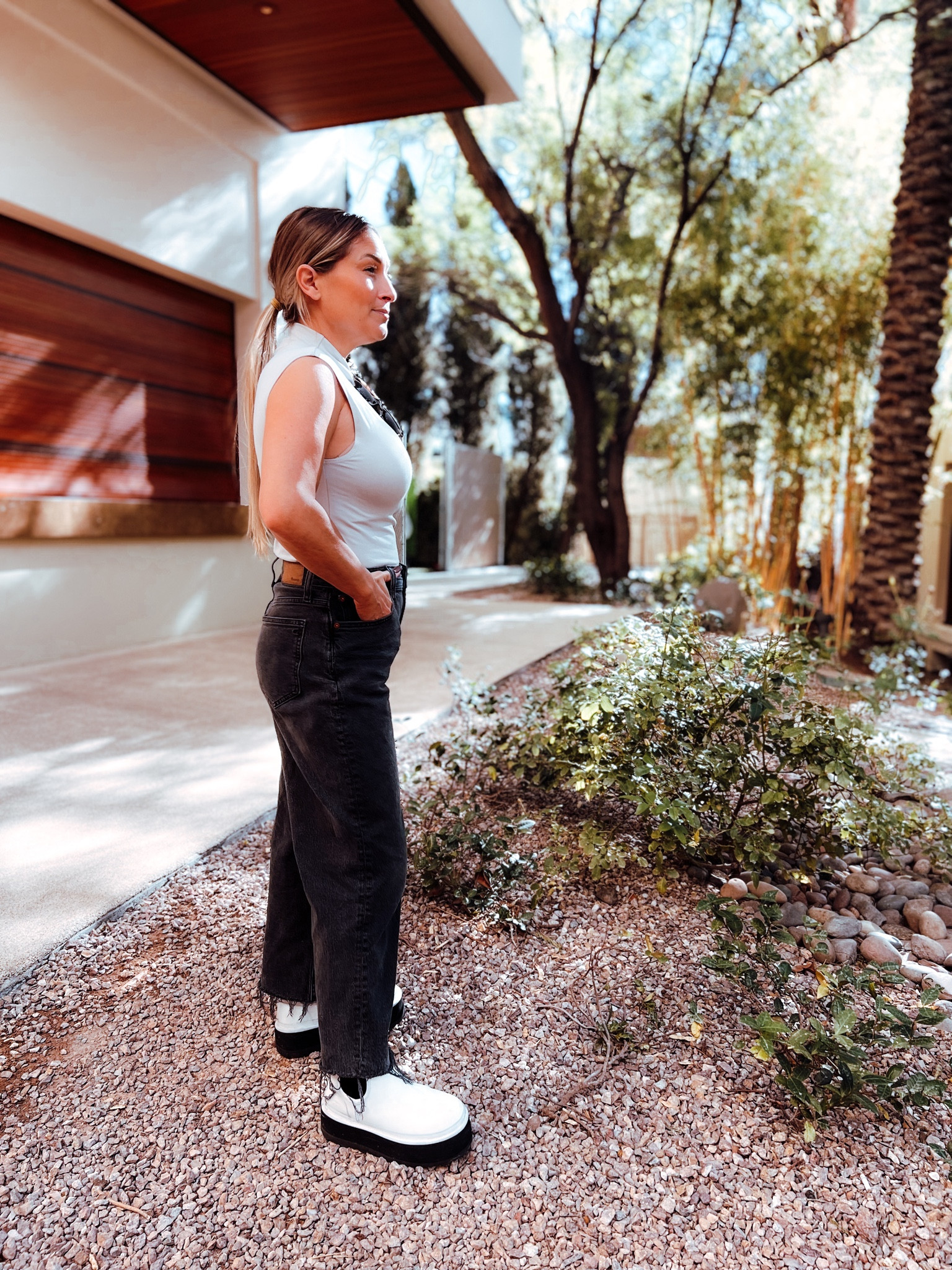 Comfort over everything … these jeans and this cotton half turtleneck tank is 🔥 

#madewell #jeans #boots #thanksgivingoutfits 

#LTKU #LTKSeasonal #LTKHoliday