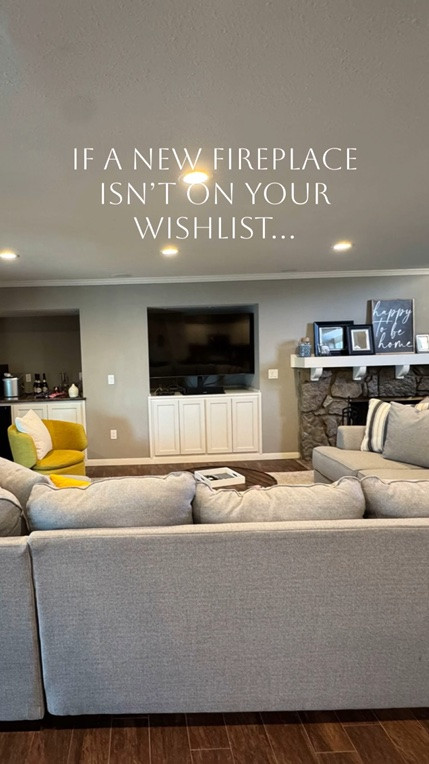 This fireplace redesign from our Shangri-La project completely transformed the home from the moment you walked through the front door.

We reimagined the entire layout by creating a new focal wall at the center of the room, bringing balance, warmth, and purpose back into the space.

One of our favorite details? A hidden door seamlessly integrated into the fireplace wall, concealing AV equipment and storage without disrupting the clean, custom design. It’s those thoughtful details that make a space feel truly elevated.

The finished result speaks for itself—custom, functional, and completely transformed.

If a fireplace has been on your wish list, this is your sign to start planning now. Shopping during the off-season often means more options, shorter lead times, and plenty of time to have everything installed before cooler weather arrives.