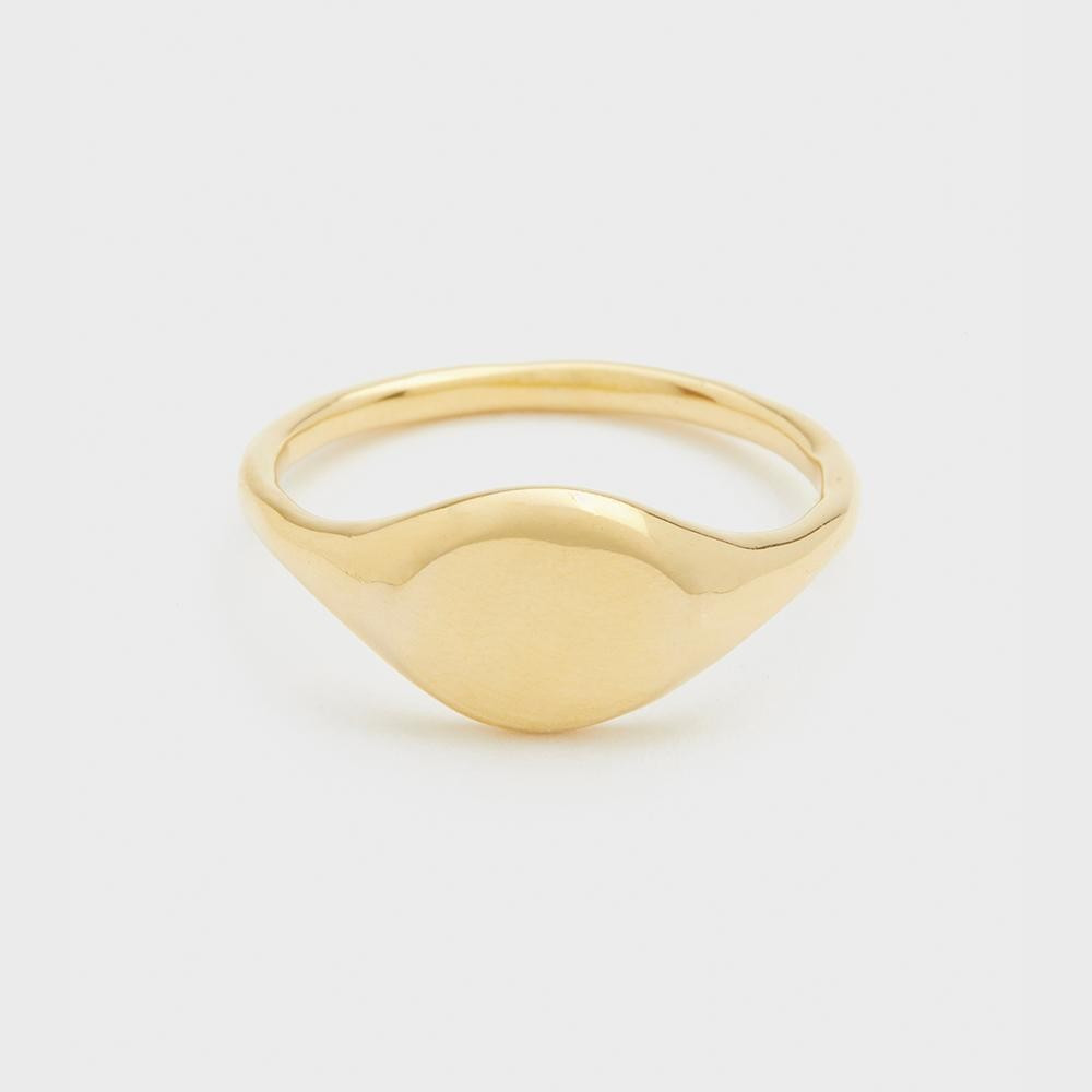 Bespoke Signet Ring (Gold) | Gorjana