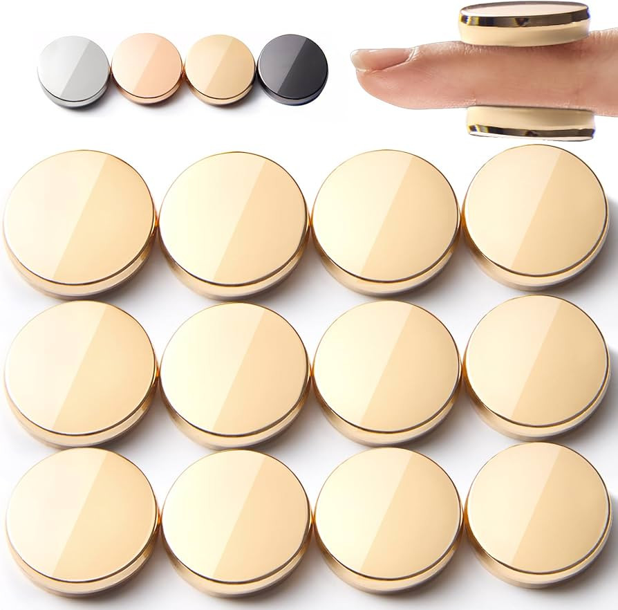 12 Pcs Strong Cool Goth Round Fridge Magnets,Small Heavy Duty Refrigerator,Magnets,for Whiteboard... | Amazon (US)