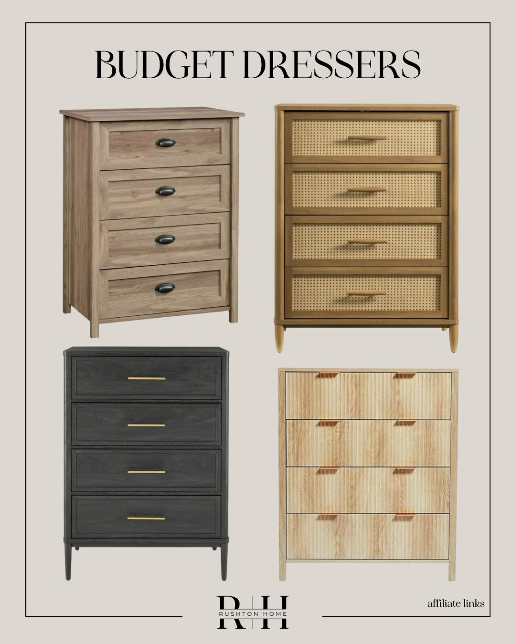 Love these budget affordable dressers! Great for storing clothes and other things!

#LTKHome