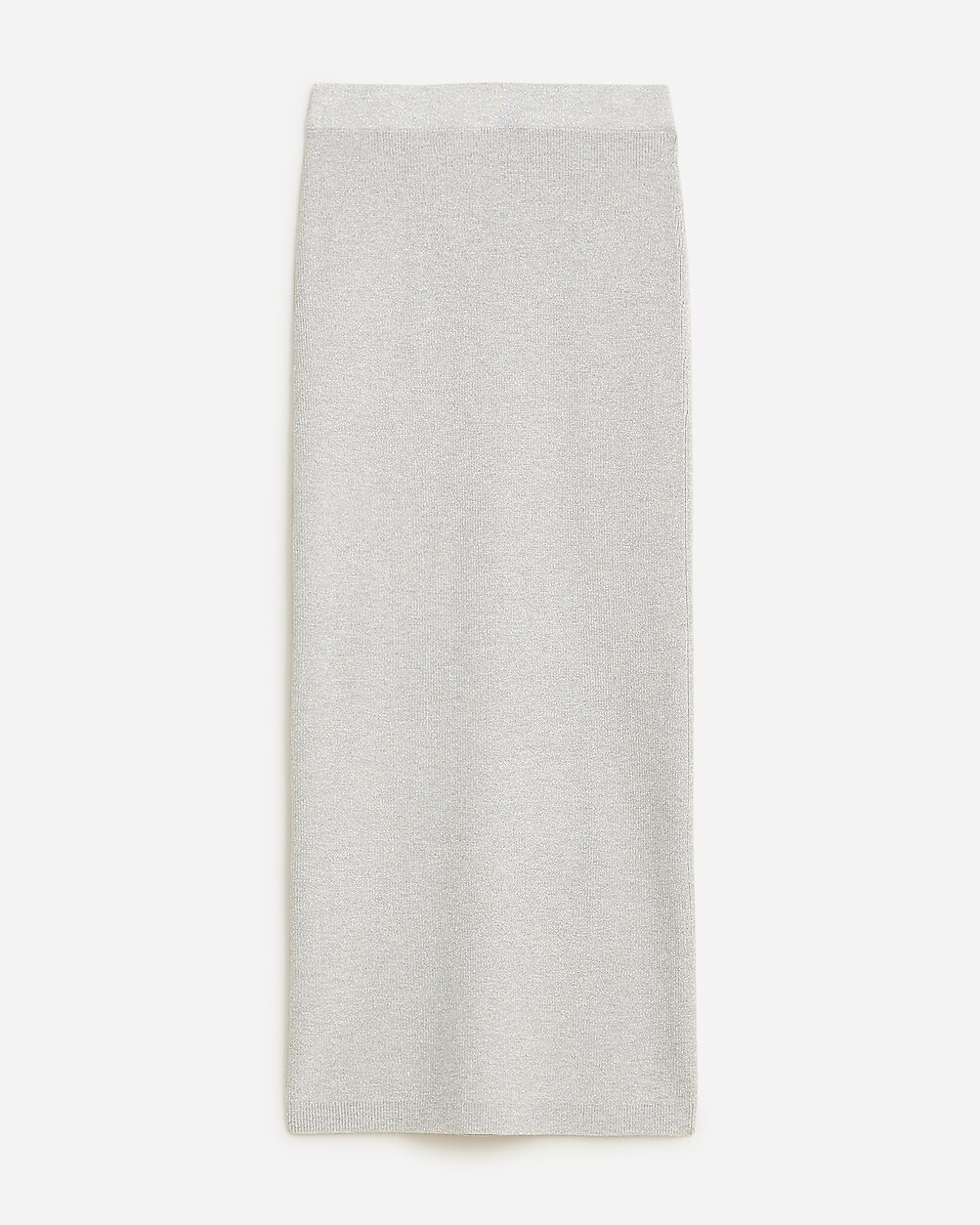 Fitted sweater-skirt in shiny silver yarn | J. Crew US