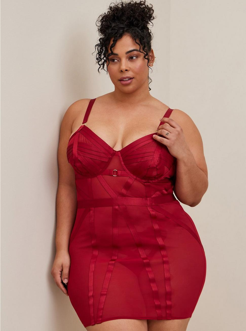Cut Out Strappy Chemise | Torrid (US & Canada)