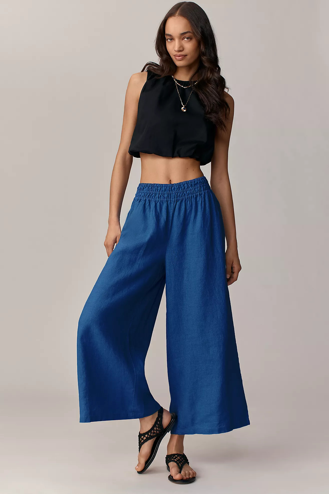 The Somerset Pull-On Pants: Linen Edition | Anthropologie (US)