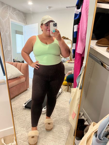 Feelin’ like a mint chocolate chip in this fit! These are my number one go-to crop top & leggings 🤎 I wear a 16 in leggings and an 18 in tops!

#LTKfitness #LTKplussize #LTKstyletip