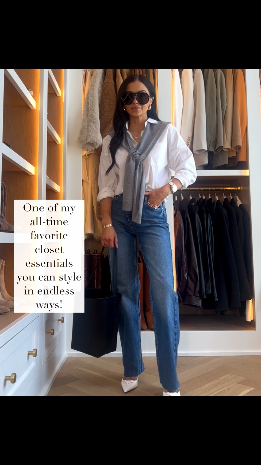 Wardrobe staples for women in their late 30s and 40s
White button up, Zara straight leg jean, Amazon bucket bag - the row lookalike 

#LTKPetite #LTKSeasonal #LTKWorkwear
