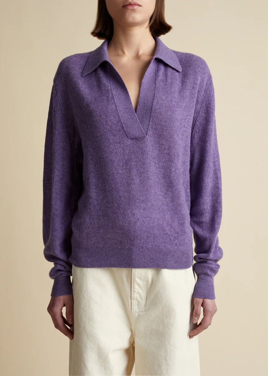 The Jo Sweater in Amethyst | Khaite