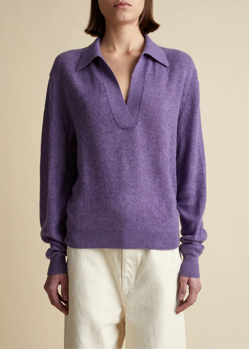 The Jo Sweater in Amethyst | Khaite