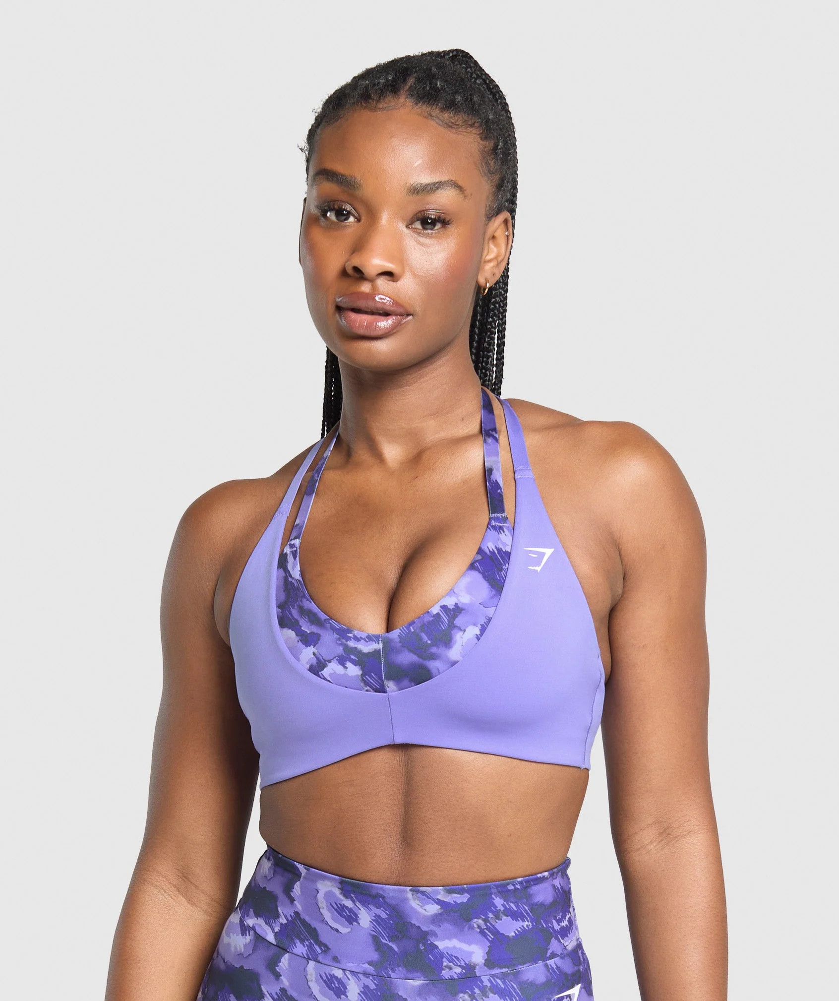Gymshark Reps T Back Sports Bra - Record Purple/Fresh Lilac | Gymshark US