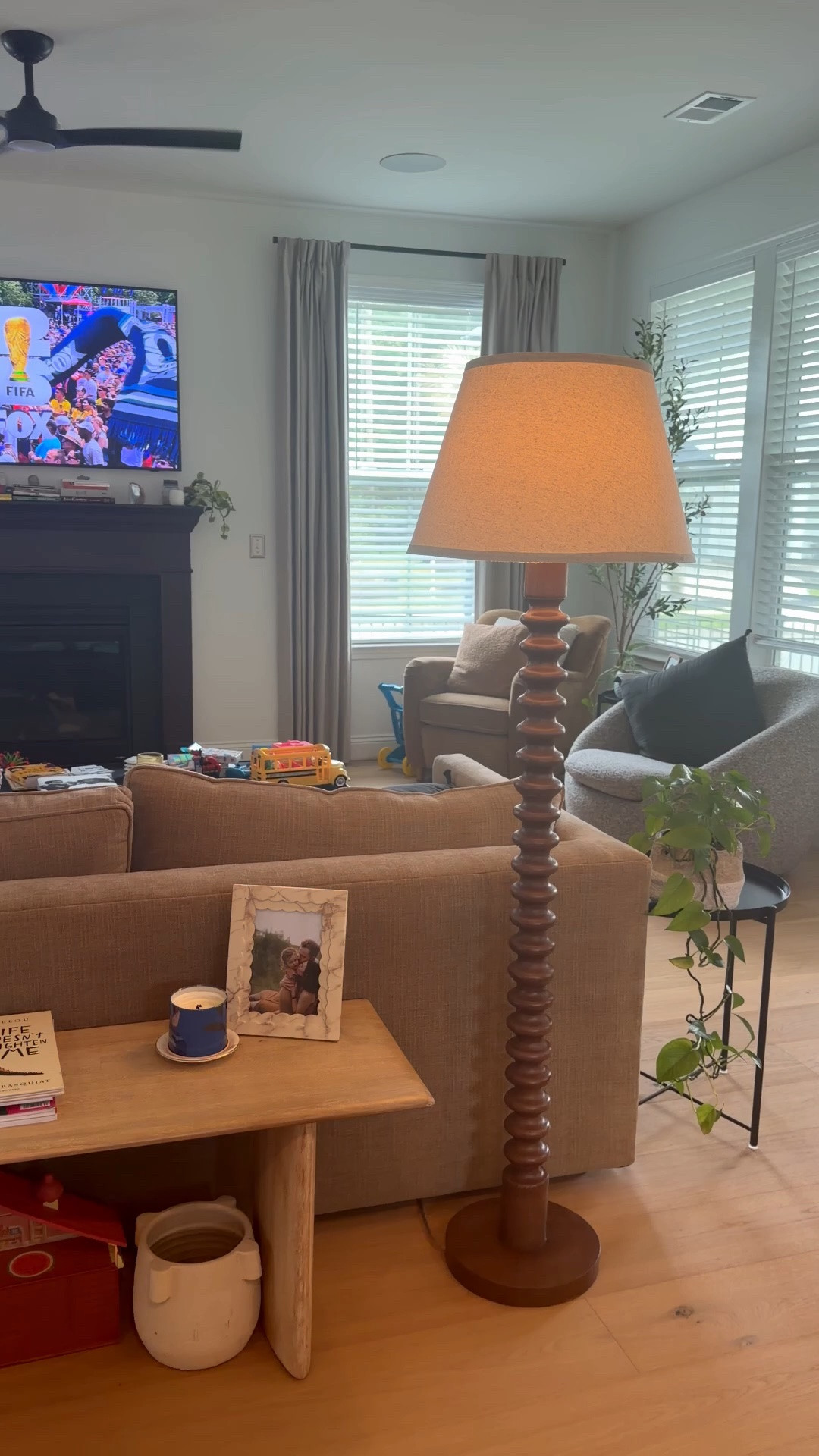 The easiest way to add warmth + character to a space 🤎✨

This wooden floor lamp from Target is only around $100 and it instantly makes a room feel more cozy, layered, and finished. I love pieces like this that don’t require a full makeover. Just a simple swap that adds texture, warmth, and that “something is missing” feeling disappears.

A little lighting goes a long way 🪵🤍

#LTKHome
