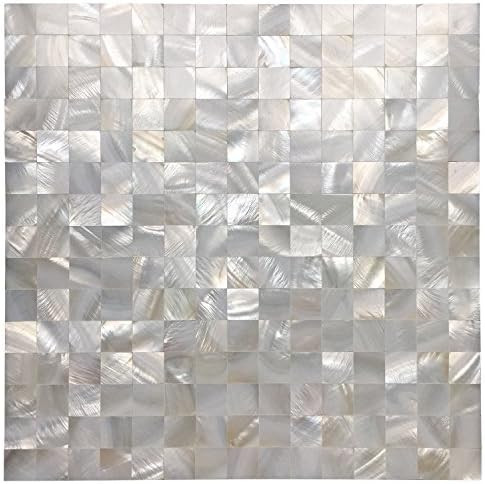 Art3d White Seamless Mother of Pearl Tile Shell Mosaic For Bathroom/Kitchen Backsplashes (10 Sheets) | Amazon (CA)