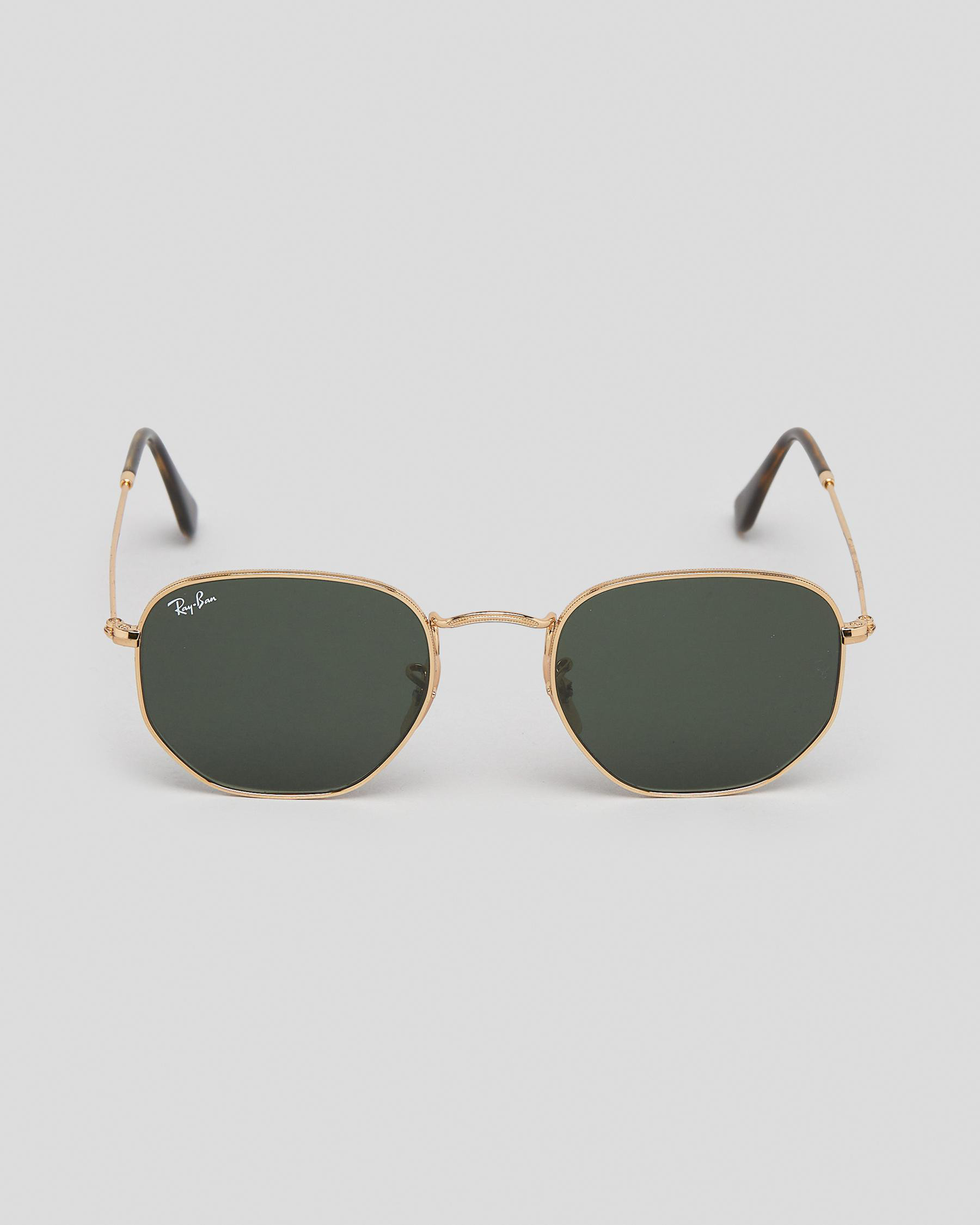 Ray-Ban Women's Hexagonal Sunglasses in Gold | City Beach (US)