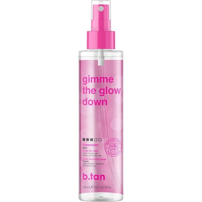 b.tan Clear Face Tan Mist | Gimme The Glow Down - Best Facial Tanner Spray, Gradual Bronzing Sunl... | Amazon (US)