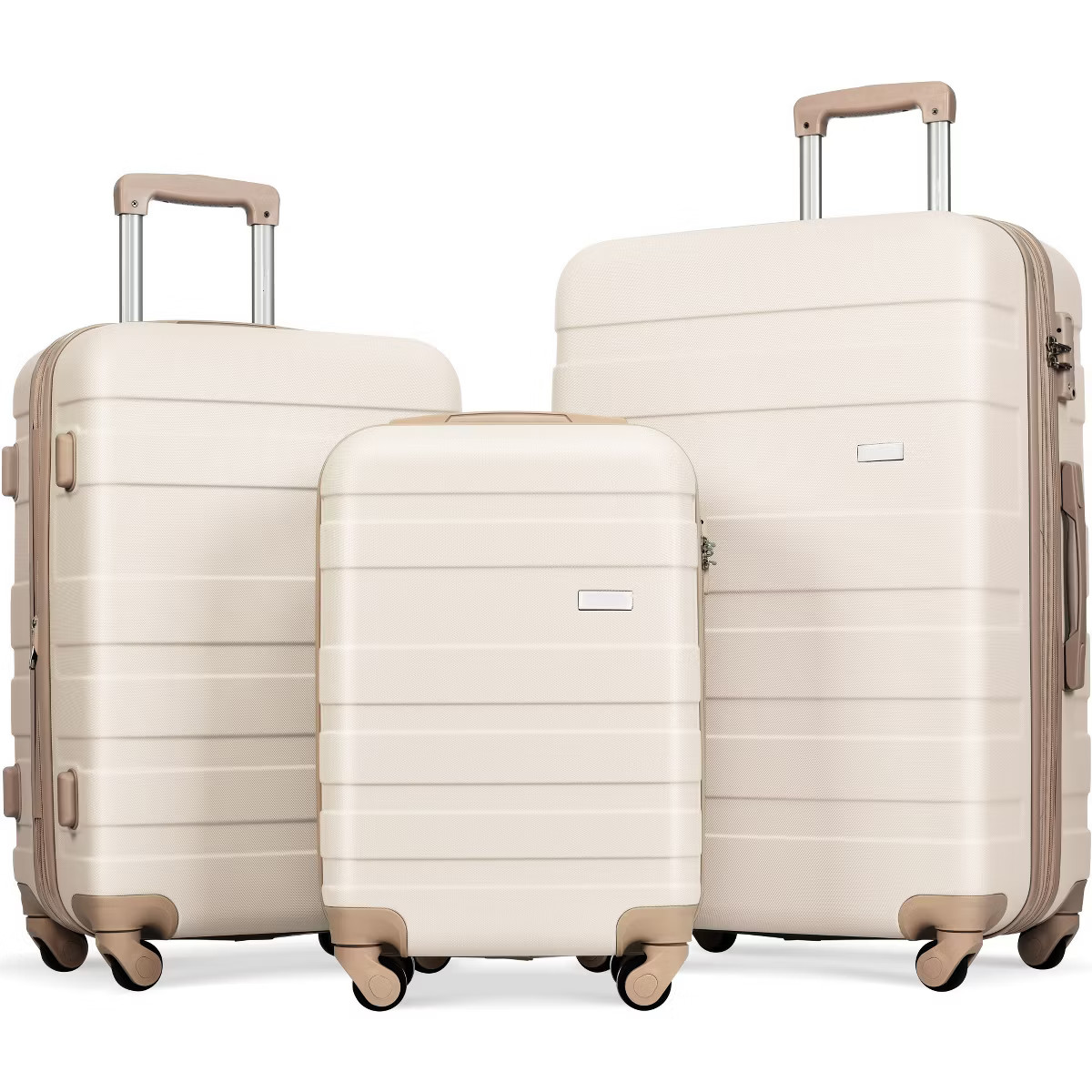 3 PCS ABS Hard Shell Luggage Set with Spinner Wheels and TSA Lock - ModernLuxe | Target