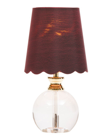 14in Beatrice Pure Crystal Glass Accent Lamp | TJ Maxx