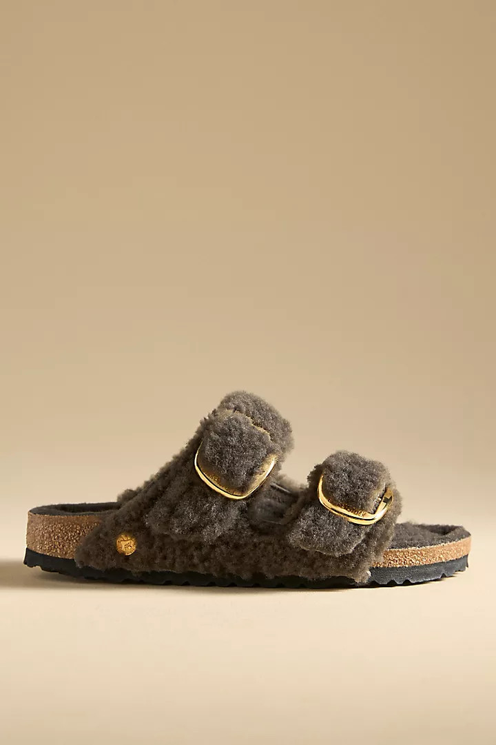 Birkenstock Arizona Big Buckle Teddy Sandals | Anthropologie (US)