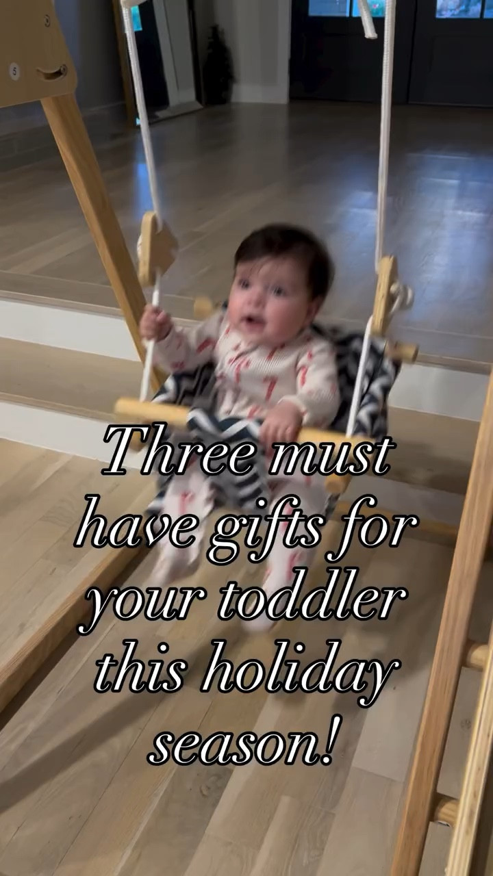 @avenlurkids is your one stop shop for toddler gifts this season! Three items we use DAILY are the Laurel tower, Juniper Playset and wooden car set! Comment SHOP for the details!