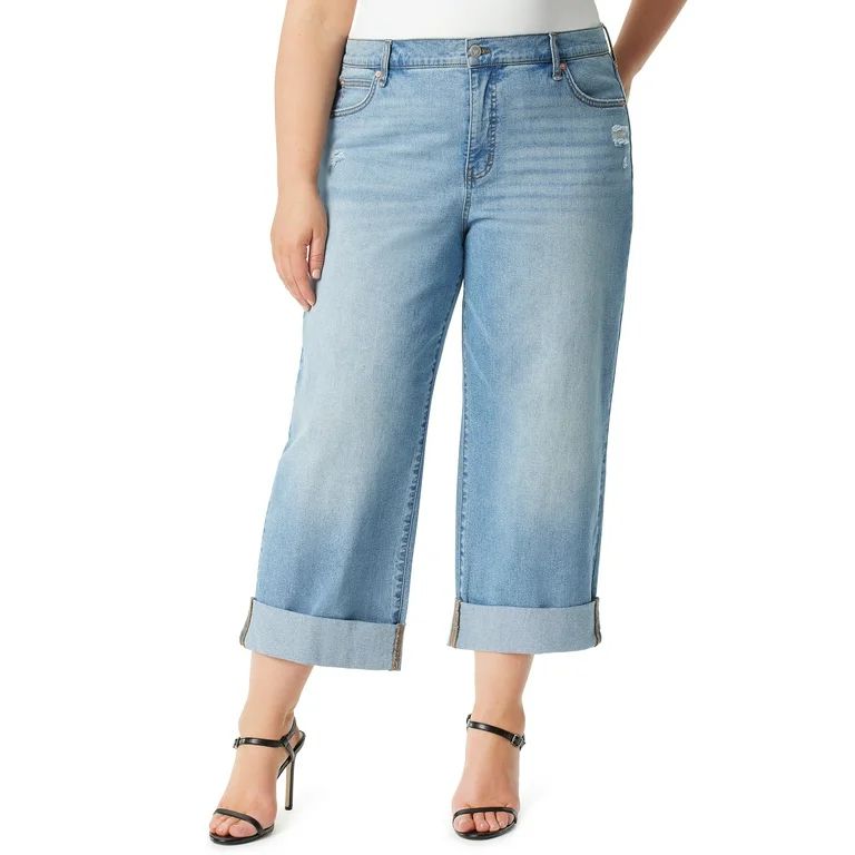 Jessica Simpson Women's and Women's Plus  Zinnia Boyfriend Jeans | Walmart (US)