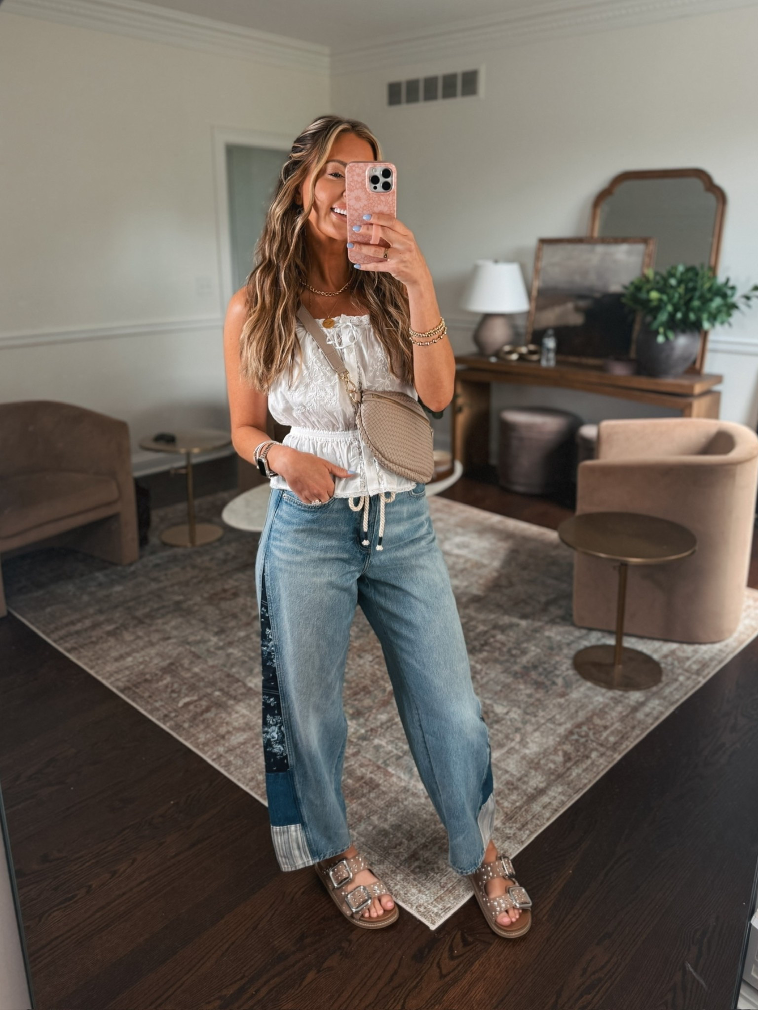 Target new arrivals for summer- I got SO many compliments when I wore these cute drawstring jeans and the perfect summer top ! @Target  #ad #sponsored 

Wearing a small in the top and a 4 in the jeans

#LTKgrwm #LTKootd #LTKdayinmylife