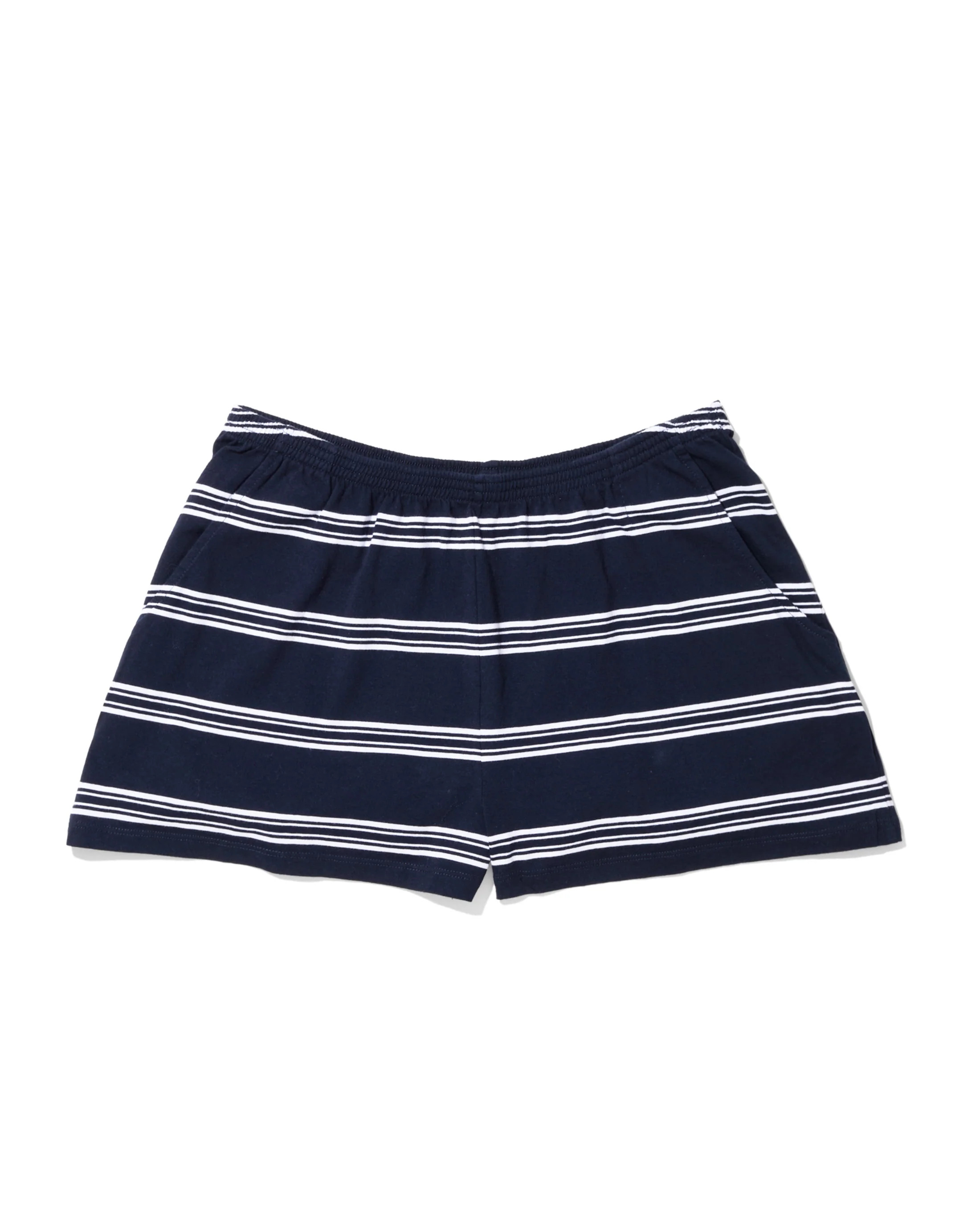 The Short - Navy/White Mixed Stripe | KULE (US)